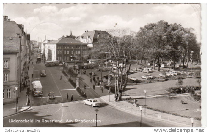 40501- LUDENSCHEID- SQUARE, BUSS, CAR - Luedenscheid