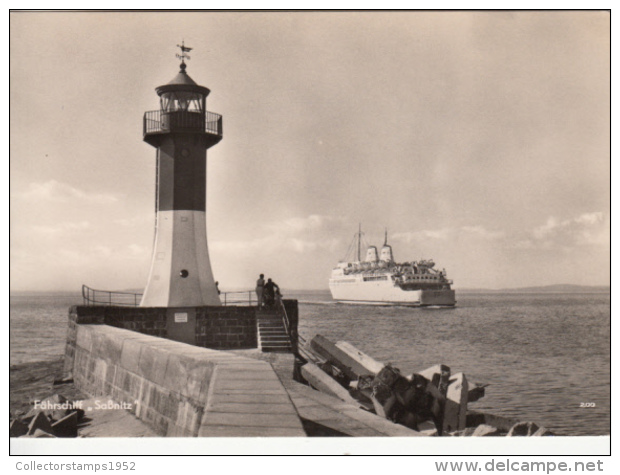 40539- SASSNITZ- LIGHTHOUSE, SHIP - Sassnitz