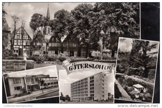 40604- GUTERSLOH- WOODFRAME HOUSES, TOWNHALL, SPA, BOTANICAL GARDEN - Guetersloh