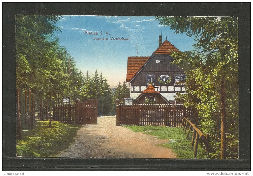 390v * PLAUEN * TOURISTEN-VEREINSHAUS * 1917 *!! - Plauen