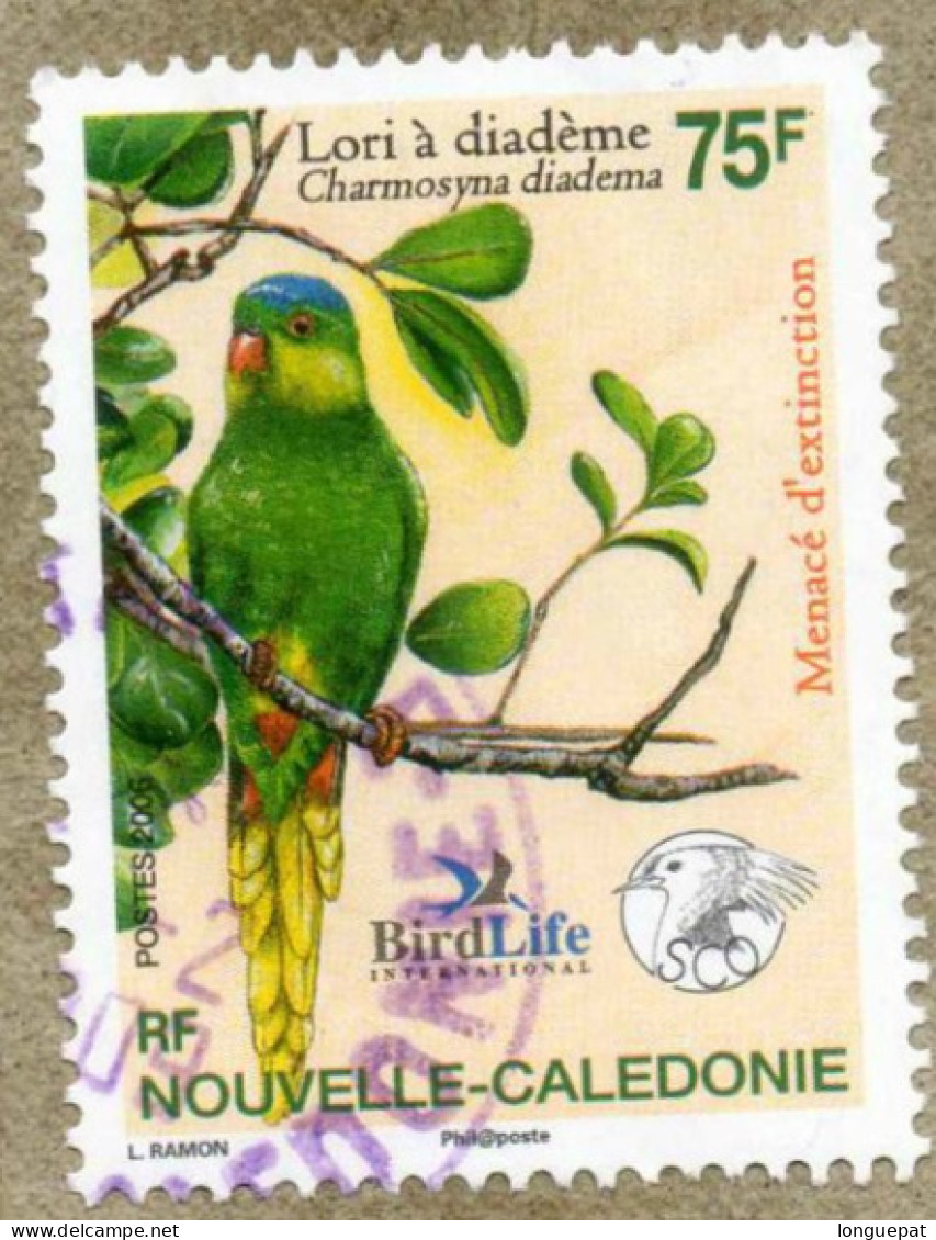 NOUVELLE-CALEDONIE : Lori à Diadéme (Charmosyba Diadema) Loriquet à Diadème, Ou Loriquet Calédonien - Psittacidé - Gebruikt