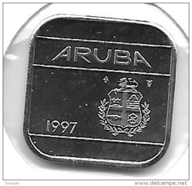 *Aruba 50 Cents  1997 Km 4   Bu - Aruba