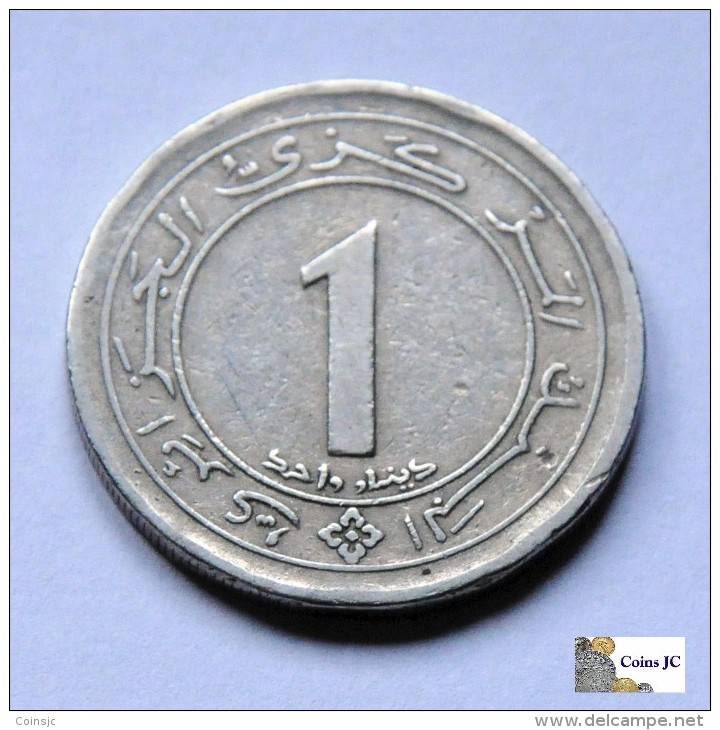 Argelia - 1 Dinar - 1987 - Algérie