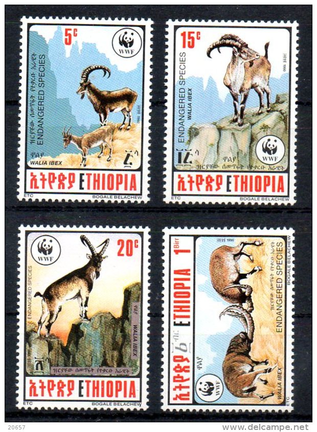 Ethiopie Ethiopia 1281/84 Moufflon , Wwf - Unused Stamps