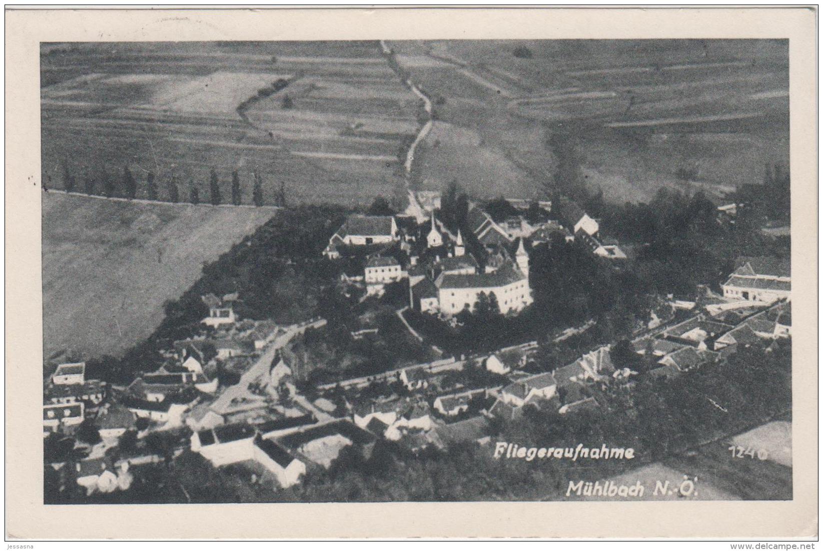 AK - MÜHLBACH Am Manhartsberg - FLIEGERAUFNAHME 1948 - Hollabrunn