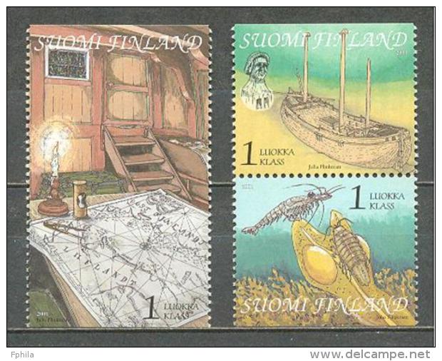 2001 FINLAND GULF OF FINLAND MICHEL: 1577, 1579, 1581 MNH ** - Neufs