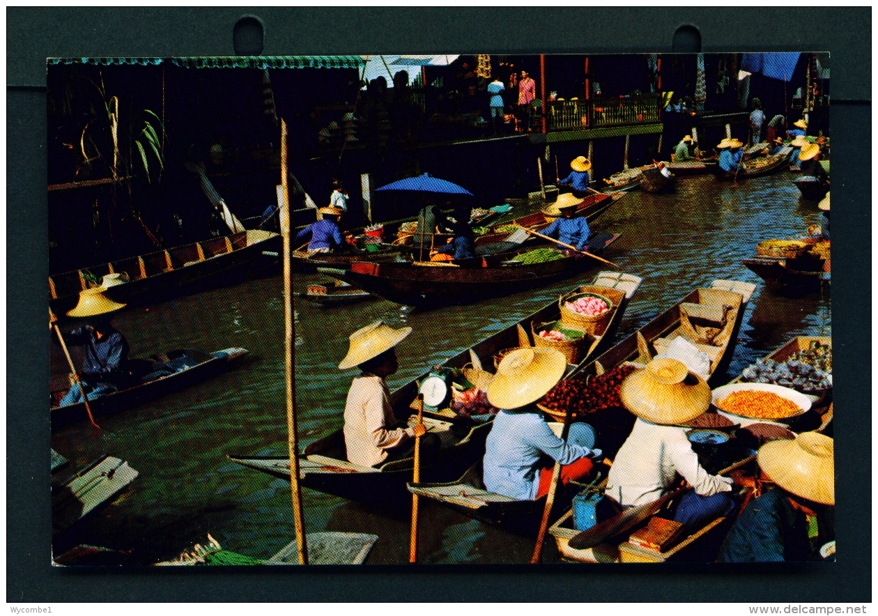 THAILAND  -  Rajburi  Damnernsaduak Floating Market  Used Postcard As Scans - Thailand