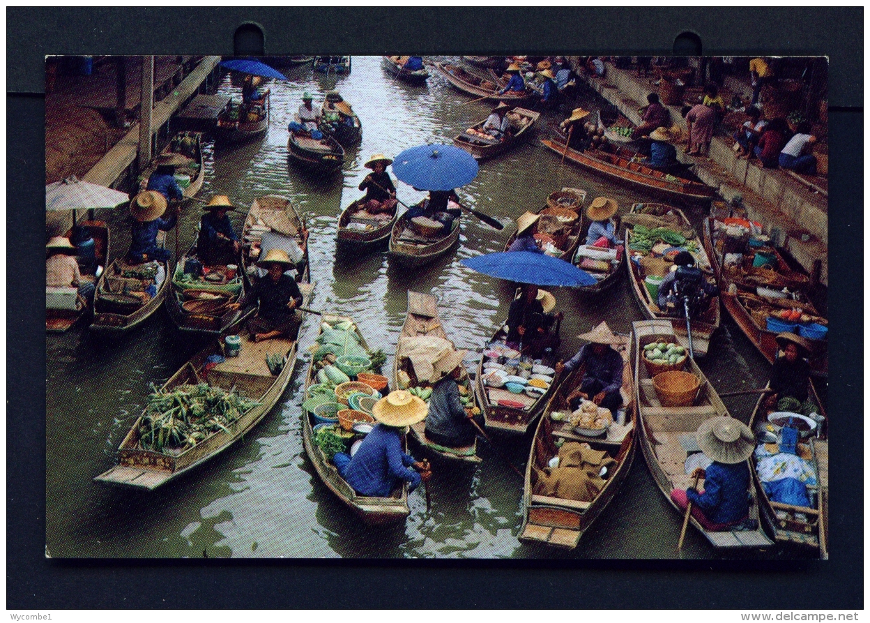 THAILAND  -  Rajburi  Damnernsaduak Floating Market  Unused Postcard - Thailand