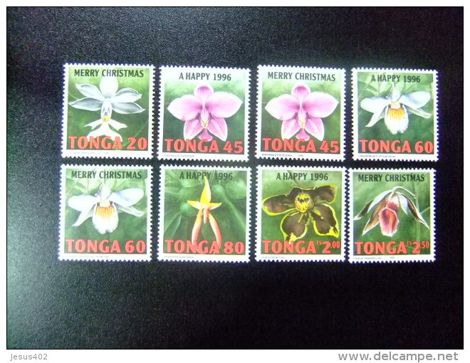 TONGA 1996 FLORA ORQUIDEAS ORCHIDÉES Yvert 1032 /1039 ** MNH - Tonga (1970-...)