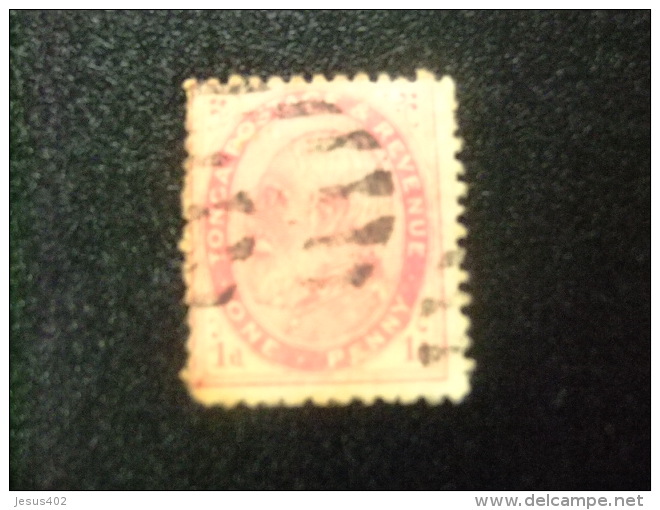 TONGA 1886 - 1892 ROI GEORGE I Yvert N&ordm; 1 B &ordm; FU GB N&ordm; 1 &ordm; FU Dent.  12 1/2 - Tonga (...-1970)