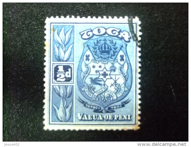 TONGA 1897 Escudo De Armas ARMS Yvert N&ordm; 38 &ordm; FU  SG N&ordm; 38 &ordm; FU - Tonga (...-1970)