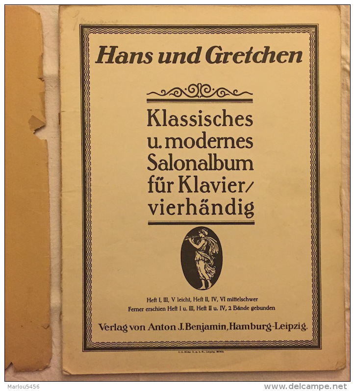 HANS UND GRETCHEN. Klassisches &amp; Modernes. Salon-Moderne. B. Schellenberg - Musique