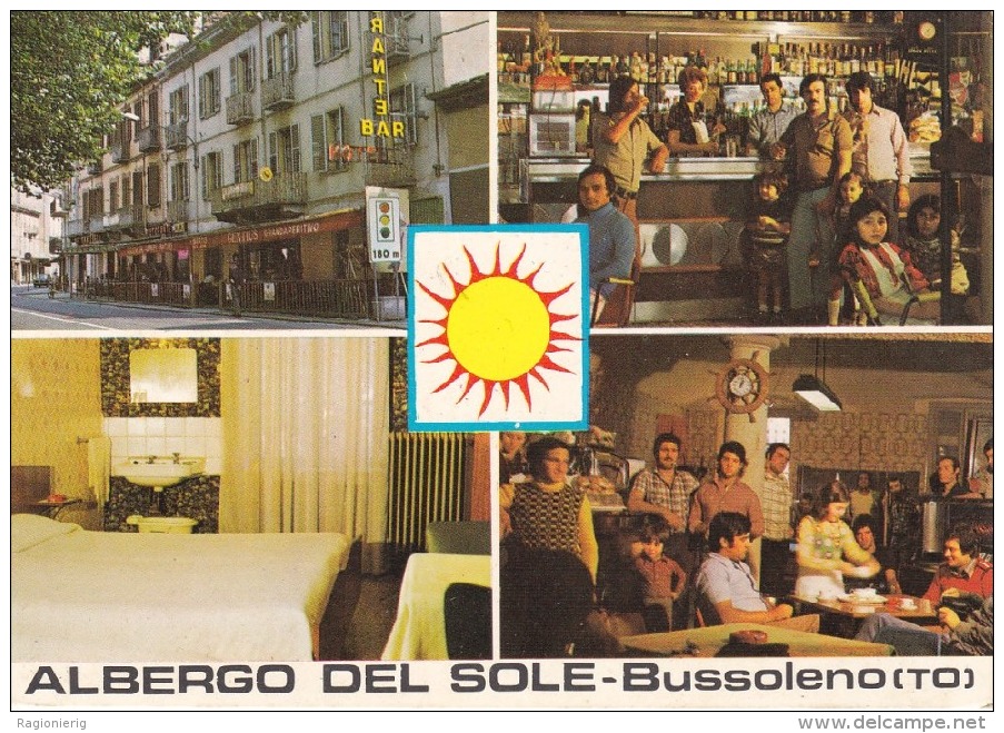 TORINO - Bussoleno - Via Traforo - Albergo Del Sole - 4 Vedute - Bar, Alberghi & Ristoranti