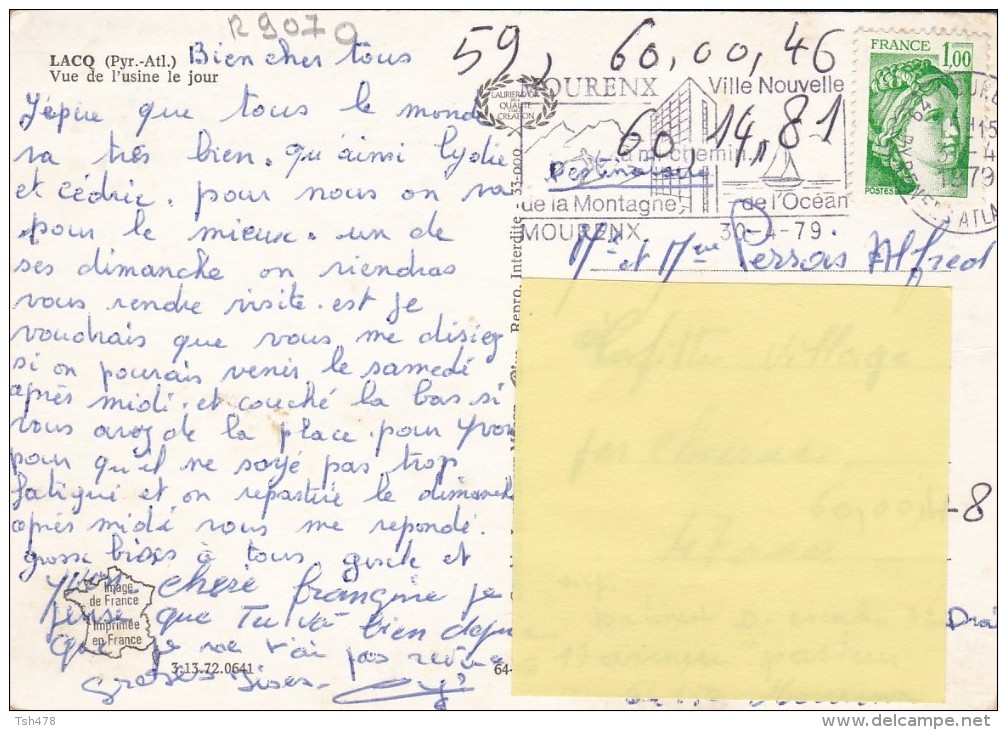 64----LACQ---vue De L'usine Le Jour---voir 2 Scans - Lacq