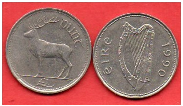 X/  IRLANDE / IRELAND / EIRE  1 PUNT ( Pound ) 1990 - Irlande