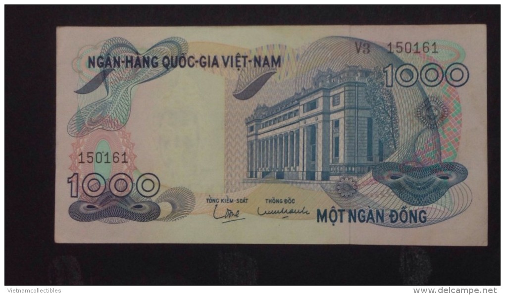 South Vietnam Viet Nam 1000 Dong AU Banknote 1971 - P#29 / 02 Images - Vietnam