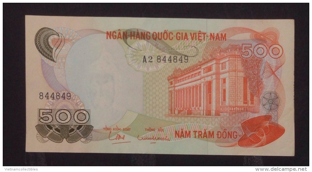 South Vietnam Viet Nam 500 Dong UNC Banknote 1972 - P#28 / 02 Images - Vietnam