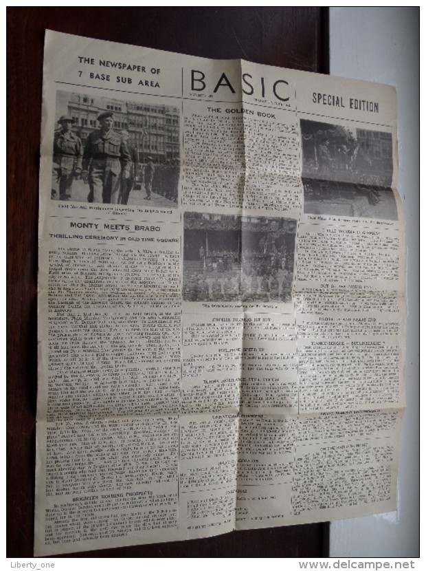 BASIC Number 307 Friday 8th June 1945 SPECIAL Edition Newspaper Of 7 Base Sub AREA ( Zie Foto´s ) ! - Unclassified