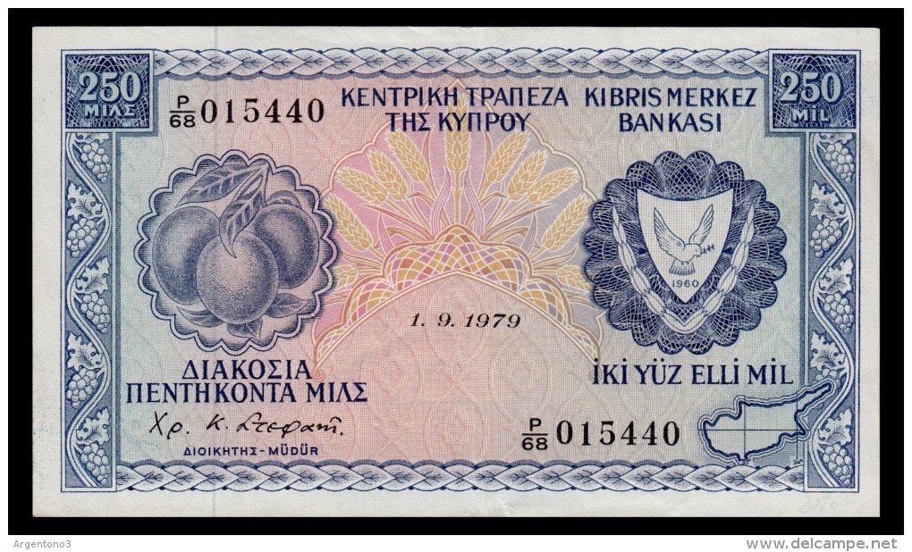 Cyprus 250 Mils 1979 XF - Zypern