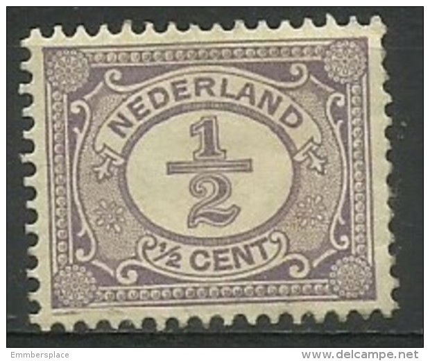 Netherlands - 1898 Numeral 1/2c Unused No Gum  Sc 55 - Neufs