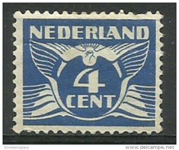 Netherlands - 1924 Winged Dove 4c MH *  Sc 146 - Unused Stamps