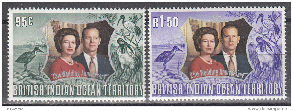 British Indian Ocean Terr.    Scott No.  48-49    Mnh     Year  1972 - Britisches Territorium Im Indischen Ozean