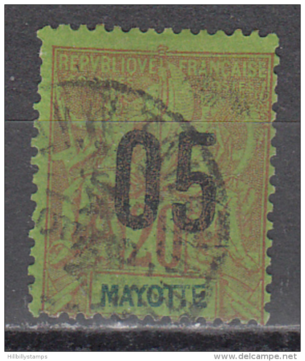 Mayotte    Scott No. 25    Used     Year  1912 - Usati