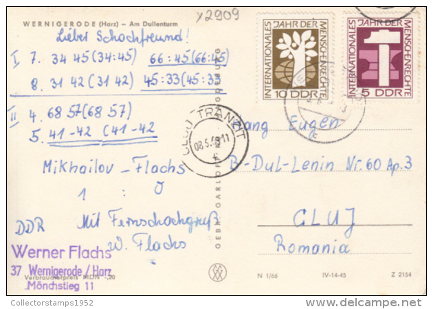 40707- WERNIGERODE- DULLEN TOWER, CAR - Wernigerode