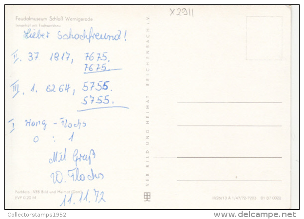 40709- WERNIGERODE- CASTLE, MUSEUM - Wernigerode