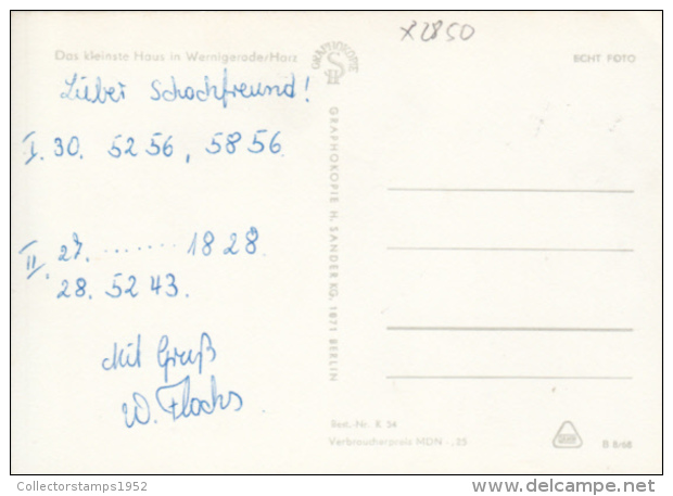 40711- WERNIGERODE- THE SMALLEST HOUSE - Wernigerode