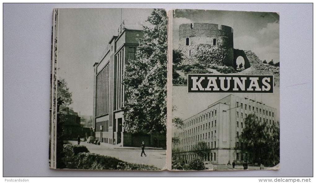 LITHUANIA. Kaunas 10 Postcards Set . OLD PC. 1960s  - Leporello - Litauen