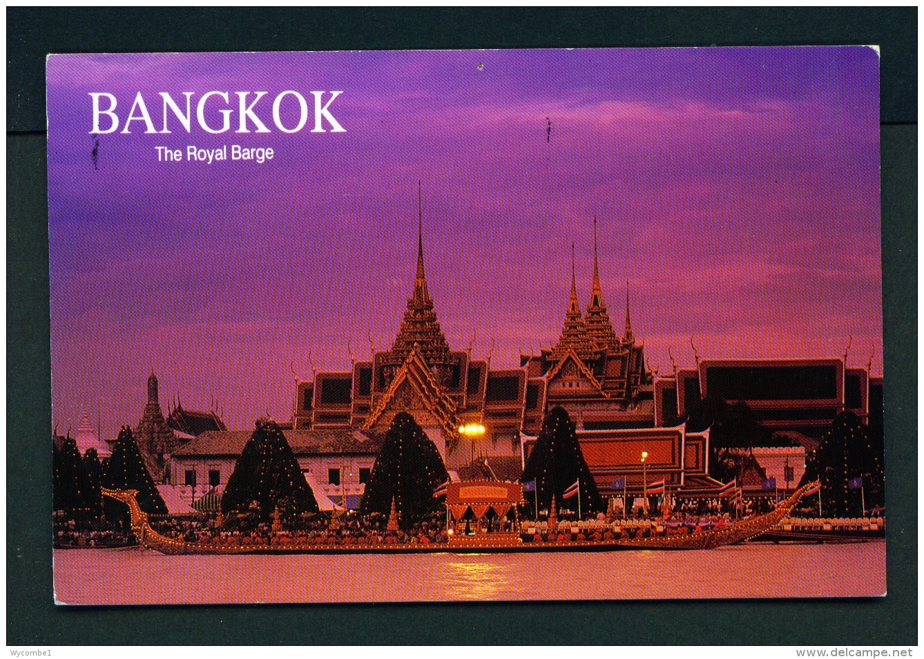 THAILAND  -  Bangkok  The Royal Barge  Used Postcard As Scans - Thailand