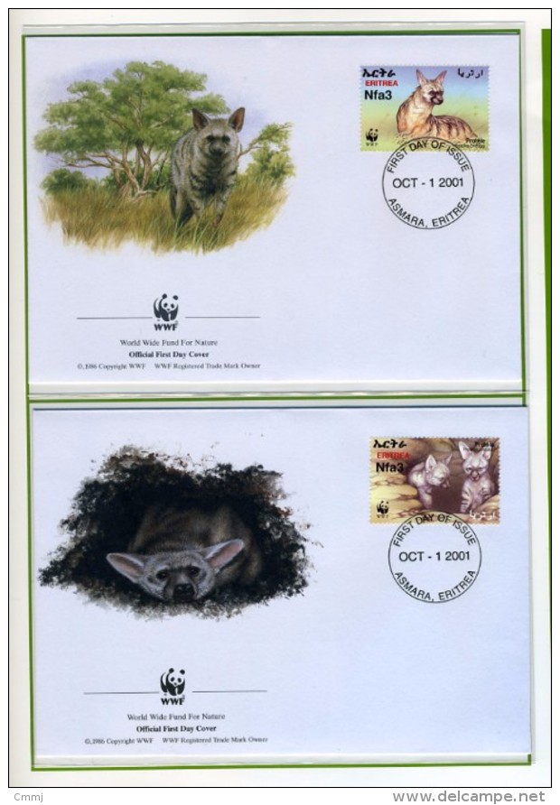 2001 - ERITREA - Mi. Nr. 254/257 - OFFICIAL FDC - (CAT 2016 WWF) - Eritrea