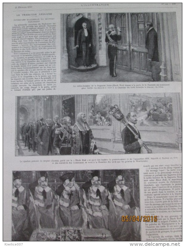 1910 Moteur à Explosion Precurseur  Fernand Forest Clermond Ferrand + Angleterre L Ouverture  Du  Parlement  Royauté - Non Classés