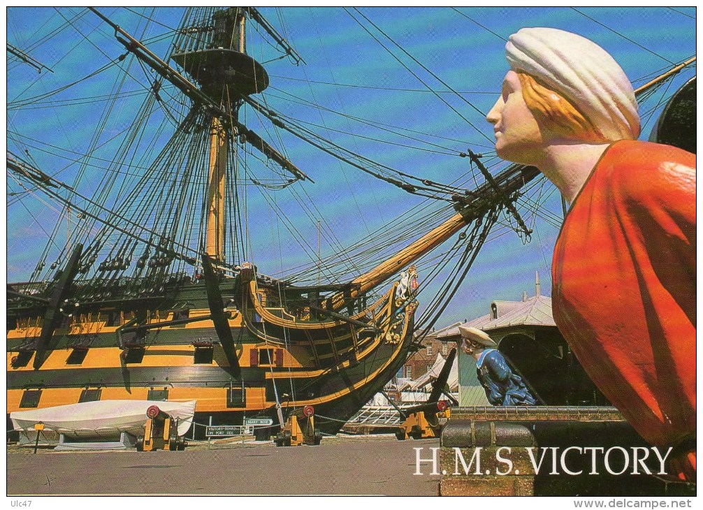 - H.M.S. VICTORY - Bateau De Guerre - Scan Verso - - Warships