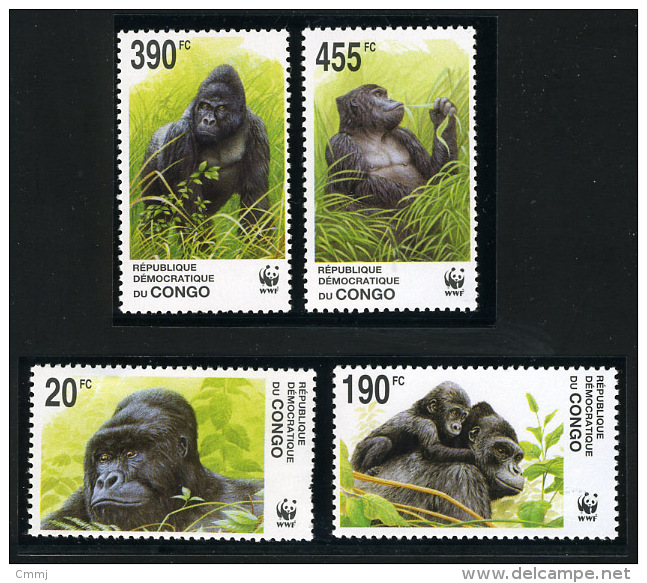 2002 - CONGO - KINSHASA -  Mi. Nr. 1708/1711 - NH -  (CAT 2016 WWF) - Mint/hinged