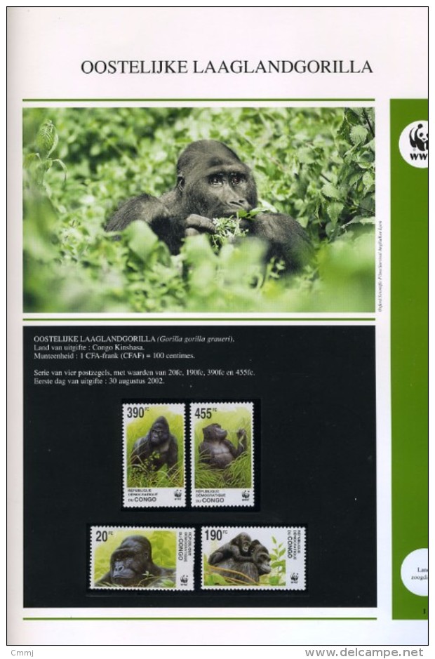 2002 - CONGO - KINSHASA -  Mi. Nr. 1708/1711 - NH -  (CAT 2016 WWF) - Mint/hinged