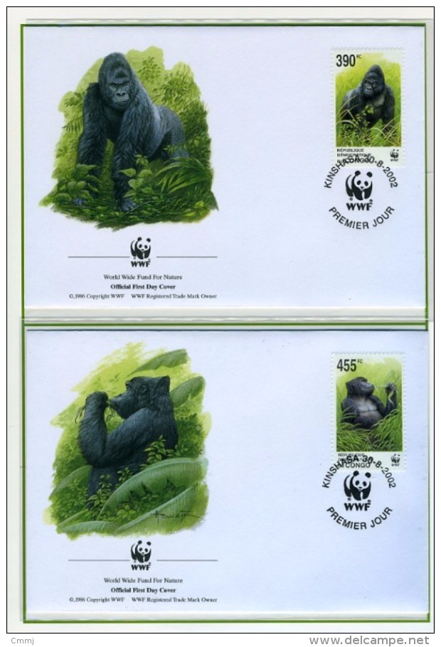 2002 - CONGO - KINSHASA - Mi. Nr. 1708/1711 - OFFICIAL FDC - (CAT 2016 WWF) - Mint/hinged