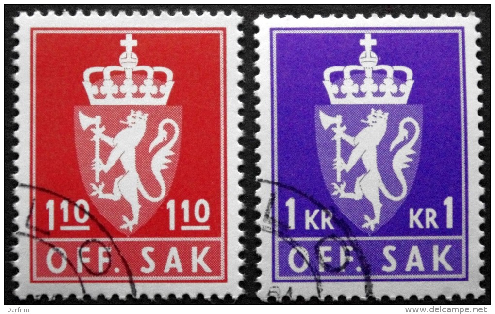 Norway 1980  Minr.107-08   (O)  ( Lot A 721 ) - Service