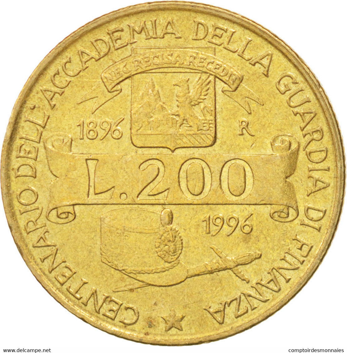 Monnaie, Italie, 200 Lire, 1996, Rome, SUP, Aluminum-Bronze, KM:184 - 200 Lire