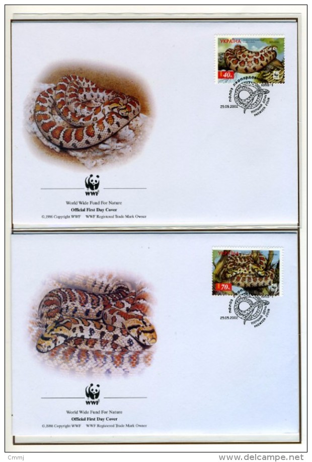 2002 - UCRAINA -  Mi. Nr. 502A/505A - OFFICIAL FDC - (CAT 2016.1 WWF) - Guinea-Bissau