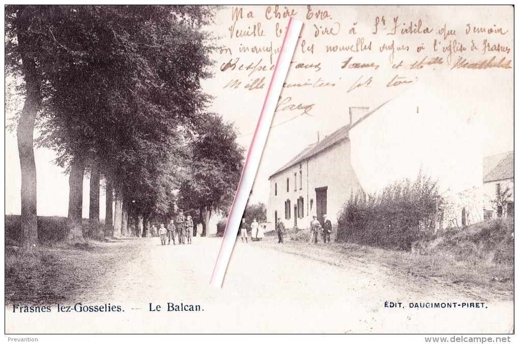 FRASNES-lez-GOSSELIES - Le Balcan - Carte Animée - Les Bons Villers
