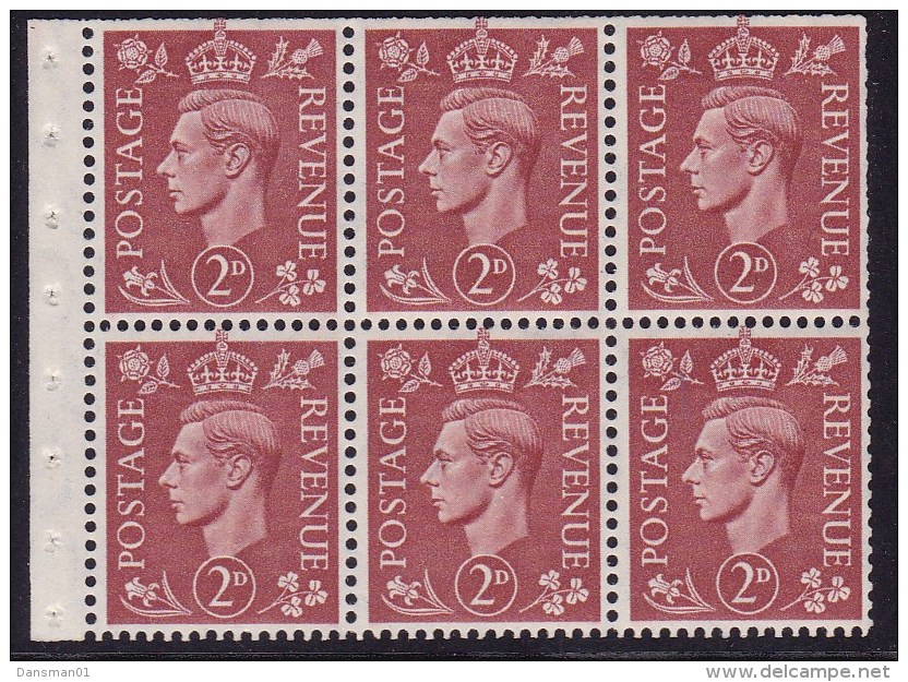 Great Britain 1950 Booklet Sc 283b Mint Never Hinged - Ohne Zuordnung