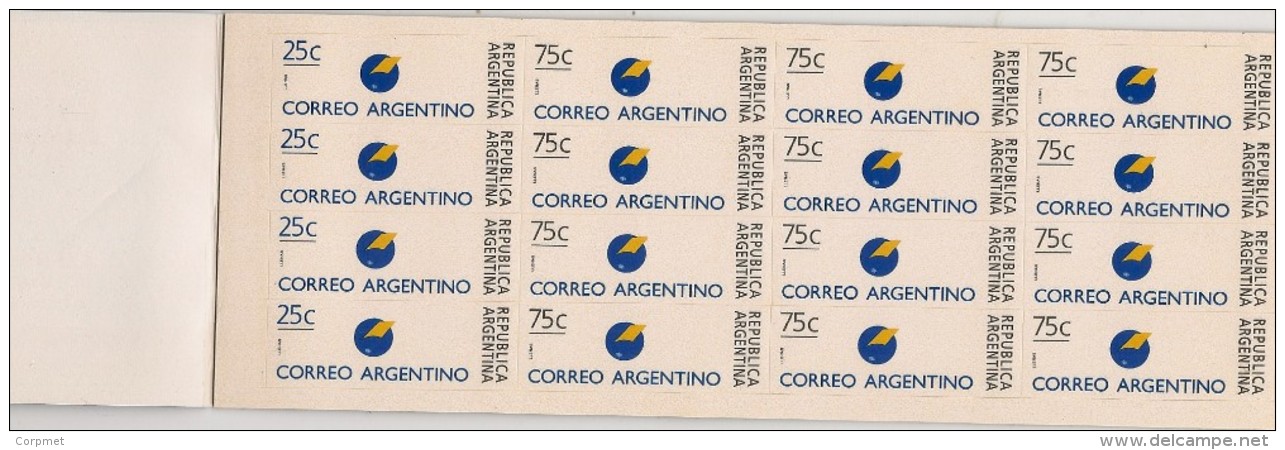 ARGENTINA - POST OFFICE LOGO - 1995 CARNET - BOOKLET - $ 50 -Jalil # 2703 (4)- 20 X 0,25 + 60 X 0,75 - CV USD 320 - Postzegelboekjes