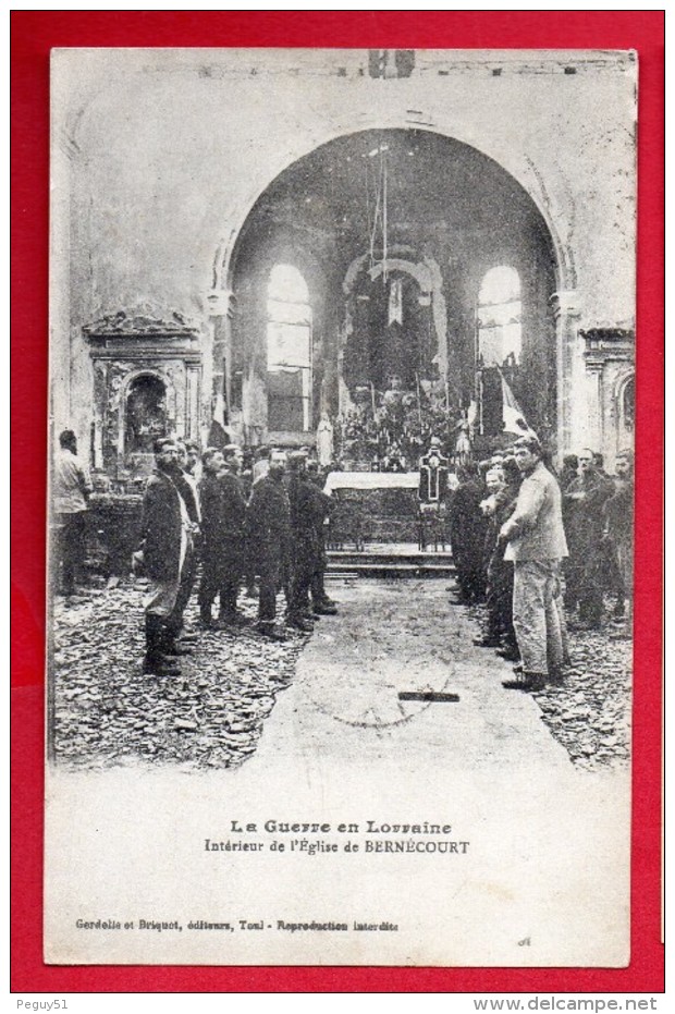 54. Bernécourt. Eglise Saint-Georges. Messe Militaire 1914-1918 - Autres & Non Classés