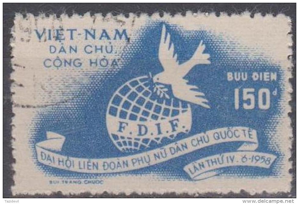 NORTH VIETNAM - 1958 Women's Conference. Scott 71. Used - Viêt-Nam