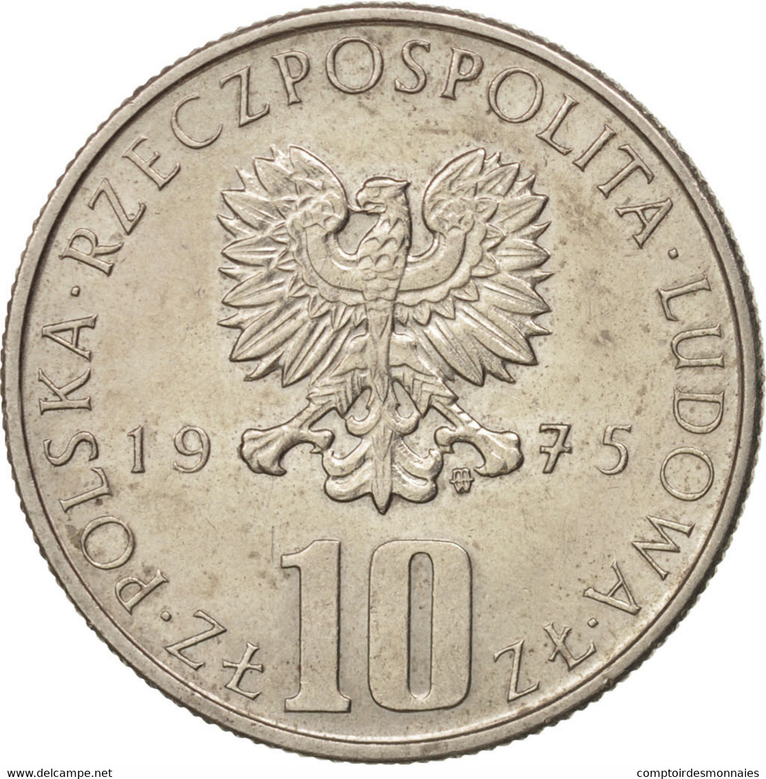 Monnaie, Pologne, 10 Zlotych, 1975, Warsaw, SUP, Copper-nickel, KM:73 - Polen