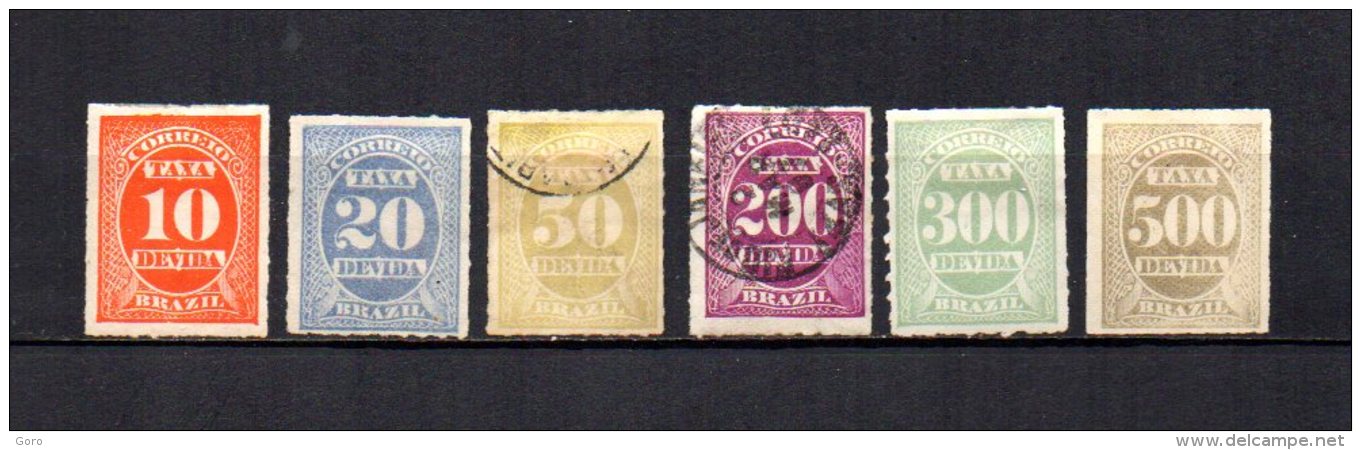Brasil   1890  .-  Y&T Nº   10/15   Taxa - Postage Due