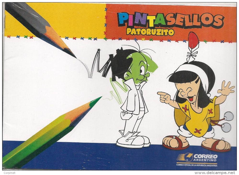 ARGENTINA 2004 COMICS - Original POST OFFICE BOOK + 2  MINT (NH) SOUVENIR SHEET - # B 161 - Blocks & Kleinbögen