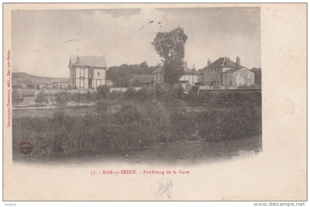 BAR SUR SEINE - LE FAUBOURG DE LA GARE - BELLE CARTE - - Bar-sur-Seine